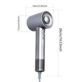 Professional Negative Ionic High-Speed Hair Dryer with LED Light - Front View