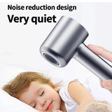 Professional Negative Ionic High-Speed Hair Dryer with LED Light - Rear View