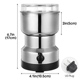 Multipurpose Electric Coffee Bean Grinder - Side View