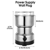 Multipurpose Electric Coffee Bean Grinder - Low Angle