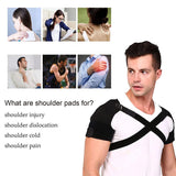NNEOBA Double Shoulder Brace Wrap Neoprene Compression Sleeve - Front View