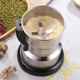 Electric Coffee Grinder & Coffee Maker EU Plug - Side View