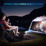 NNEOBA Transpeed 4K Wifi6 Portable Projector - Side View