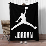 NNEOBA Basketball Star Flannel Blanket - Super Soft, 150x200 cm - Front View