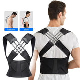 NNEOBA Back Brace Posture Corrector for Men - Adjustable Full Back Support - Side View