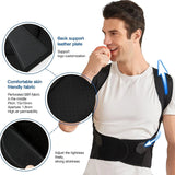 NNEOBA Back Brace Posture Corrector for Men - Adjustable Full Back Support - Top-Down View