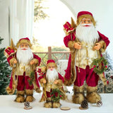 Festive 30cm Santa Claus Holiday Doll - Front View