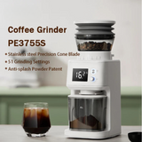 Electric Coffee Bean Grinder with 51 Precise Settings - Front View