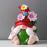Charming Elf Dwarf Resin Garden Statue - Front View