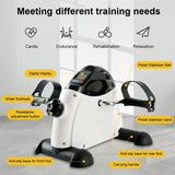 Compact Multi-Function Mini Exercise Bike for Arm and Leg Workouts - Top-Down View