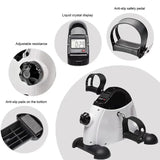Compact Multi-Function Mini Exercise Bike for Arm and Leg Workouts - Rear View