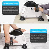 Compact Multi-Function Mini Exercise Bike for Arm and Leg Workouts - Close-Up Angle