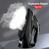 2200W Professional Steam Iron with Ceramic Soleplate - 45-Degree Angle