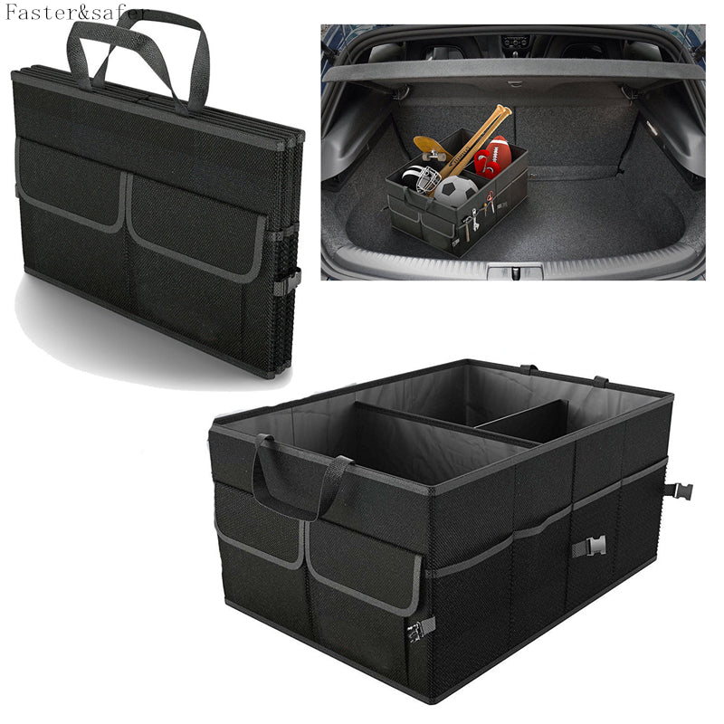 Ultimate Car Trunk Organizer and Storage Caddy with Dividers for Ford and Hyundai Vehicles