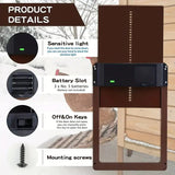 NNETM PCS Automatic Chicken House Coop Door Light-Sensitive Night And Morning Delay Auto Guard Door Opening For Chickens - Front View