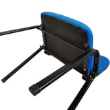 NNECN Stackable Office Conference Visitor and Community Chairs (Set of 7-Blue) - Front View