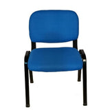 NNECN Stackable Office Conference Visitor and Community Chairs (Set of 7-Blue) - Close-Up Angle