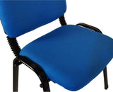 NNECN Stackable Office Conference Visitor and Community Chairs (Set of 7-Blue) - Extra Image