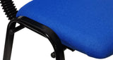 NNECN Stackable Office Conference Visitor and Community Chairs (Set of 7-Blue) - Extra Image