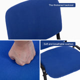 NNECN Stackable Office Conference Visitor and Community Chairs (Set of 7-Blue) - Extra Image