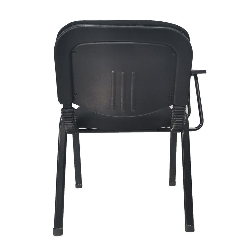 Set of 6 NNECN Black Lecture Chairs with Removable Writing Tablet for Classroom and Conference Use