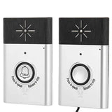2-Way Voice Intercom Wireless Doorbell System - Top-Down View