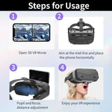 3D Vr Glasses With Smart Goggles For Smartphones - Side View