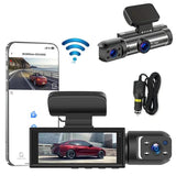 1080P WiFi Dual Lens Dash Cam Front Rear Car DVR