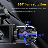 1080P WiFi Dual Lens Dash Cam Front Rear Car DVR - Rear View