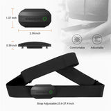 Dual Mode Heart Rate Sensor  ANT+ And Bluetooth Chest Strap Black
