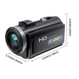 Digital HD Camera with Rotating Screen - Side View