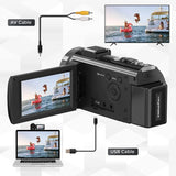 Digital HD Camera with Rotating Screen - Close-Up Angle