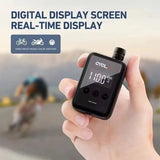 Mini Electric Bicycle Air Pump 150PSI Portable Inflator - Top-Down View