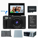 4K Digital Camera for Photography - Front View