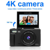 4K Digital Camera for Photography - 45-Degree Angle