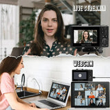 4K Digital Camera for Photography - Rear View