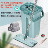 Flat Squeeze Mop & Bucket Set