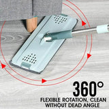 Flat Squeeze Mop & Bucket Set - 45-Degree Angle