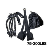 Pull-Up Assistance Bands Set 300LB Resistance Black - Front View