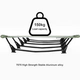 Portable Camping Cot Compact Folding Bed Green