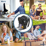 Waterproof Insulated Cooler Backpack Black - Side View