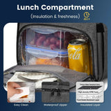 Waterproof Insulated Cooler Backpack Black - Top-Down View