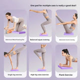 4CM Ultra-Thick NBR Yoga Fitness Support Pad Purple - Top-Down View