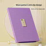 4CM Ultra-Thick NBR Yoga Fitness Support Pad Purple - 45-Degree Angle