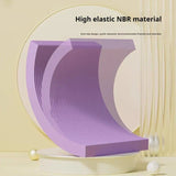 4CM Ultra-Thick NBR Yoga Fitness Support Pad Purple - Rear View