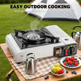 Portable Camping Cartridge Stove White - Front View