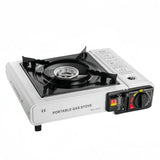 Portable Camping Cartridge Stove White - Side View