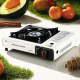 Portable Camping Cartridge Stove White - Top-Down View