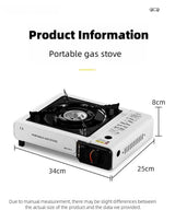 Portable Camping Cartridge Stove White - 45-Degree Angle