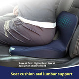 L-Shaped Memory Foam Seat Cushion Ergonomic Hip Lumbar Support - Side View